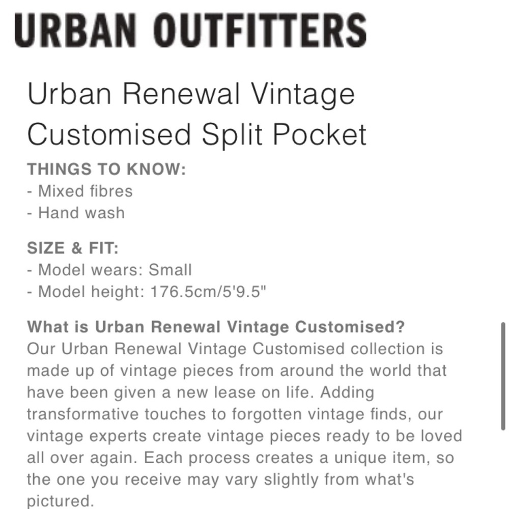 UO Urban Renewal Vintage Custom Split Pocket Jeans - Picture 15 of 16